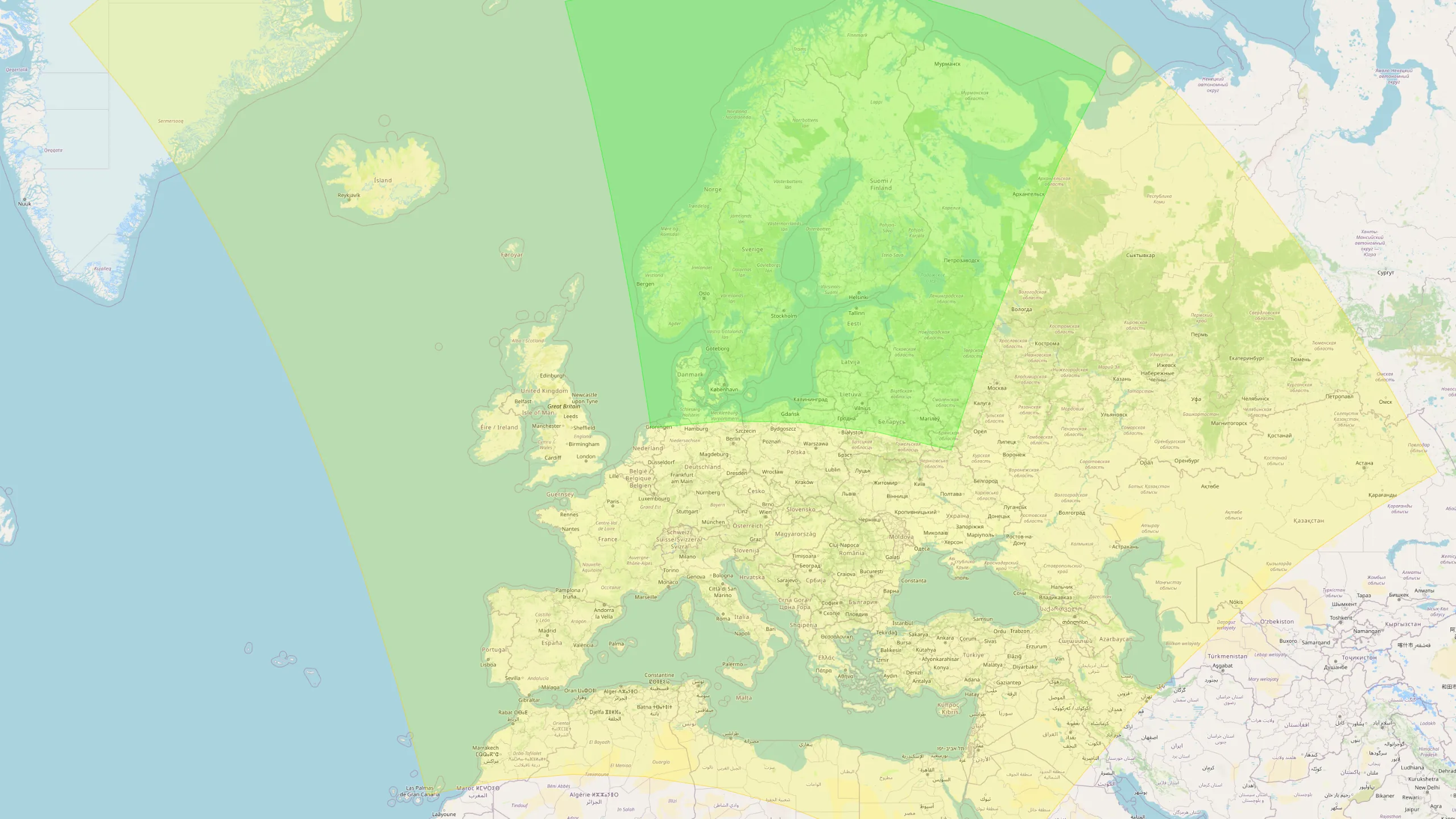Interactive coverage map